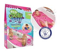 ZIMPLI Eco Gelli Baff Pink - 1 baño o 6 usos de juego, convierte mágicamente el agua en una sustancia pegajosa gruesa y colorida, juguete sensorial de bañera para niños de 4 5 6 7 8 9 años
