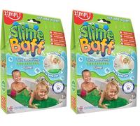 Zimpli Kids Slime Baff, Color Azul, Paquete de baño, Convierte el Agua de la bañera en Baba pegajosa. Juguete sensorial y de baño para niños, Certificado Biodegradable. (Paquete de 2)