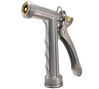 Zinc Alloy Leakproof Metal Hose Nozzle, Front-Threaded Garden Sprayer With Adjustable Spray Patterns, High-Pressure Watering Tool, Perfect For Plants, Lawn, Patio, Car Cleaning