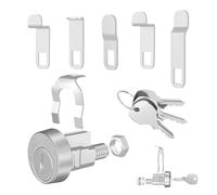 Zinc Alloy Mailbox Lock with Key | Rust-Resistant and 1 Set, for Outdoor Yard, Path, Garden, Deck, Entryway, Balcony, Home Mailbox Replacement Security