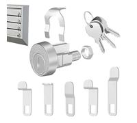 Zinc Alloy Mailbox Lock with Key | Rust-Resistant and, 1 Set, for Outdoor Yard, Path, Garden, Deck, Entryway, Balcony, Home Mailbox Replacement Security