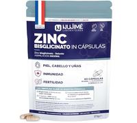 Zinc Bisglicinato 15mg + Selenio | Alta concentración | 60 cápsulas | | Piel, Uñas, Cabello y Sistema inmunitario | Sin aditivos ni conservantes