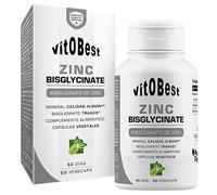 Zinc Bisglicinato Albion | Alta Biodisponibilidad Aminoquelada | 60 Cápsulas Vegetales Veganas | Inmunidad, Metabolismo y Protección Celular