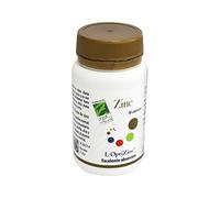 100% Natural Zinc unido a L-metionina. Alta absorción. 20 mg/cápsula. 90 cap.
