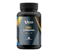 Zinc Liposomal - Liposovit®-Zn 25 mg - Alta Absorción - 90 Cápsulas Veganas - Fortalece Piel, Cabello y Uñas - Sin Aditivos - Suministro 3 Meses