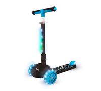 Zinc T-Motion Shine - Patinete para niños a Partir de 3 años, Plegable de Tres Ruedas para niños y niñas con Cubierta y Ruedas con luz LED, manubrio Ajustable, Controles de inclinación y dirección