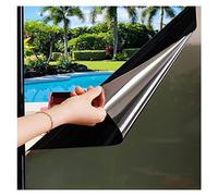 Zindoo - Película anticalor, antirrayos UV, electrostática, protección de la privacidad para Ventana de Oficina, casa, Tienda, 90 x 300 cm, Bicolor (Plata Negra)