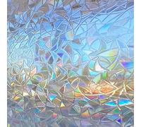 Zindoo Vinilos para Cristales Vinilo Adhesivo Cristal 3D Efecto Arcoiris 44.5 × 300cm Estático Anti UV Translucido Vinilo Ventana Decorativo para Dormitorio Sala Comedor Cocina