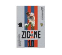 Zinedine Zidane - Lienzo de pintura al óleo impermeable y resistente a las manchas, adecuado para cualquier estilo decorativo de dormitorio, sala de estar, oficina, estilo sin marco, 20 x 30 cm