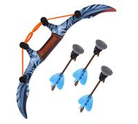 Zing Avatar Defender Bow Pack - 1 Bow and 3 Suction-Cup Arrows, Officially Licensed Role-Play Bow, Shoots Safe Arrows over 40ft, for Outdoor or Indoor Play, Age 8 and Up