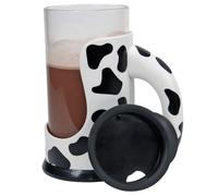 Zing Moo Mixer - Mezclador de leche de chocolate a batería - Taza de agitación automática, 16 onzas