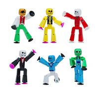 Zing Stikbot Avatar Series 1, 6 Figuras de acción Stikbot coleccionables con impresión UV, CREA animaciones Stop Motion, Ideales para niños a Partir de 4 años