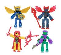 Zing StikBot Legendz Series Age 4+ 1 - Incluye Valor, Ruebell, Dominus y Raze Oni - Figuras de acción y accesorios coleccionables, animación Stop Motion, a partir de 4 años