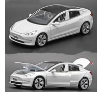 zingking 1:32 Tesla Modelo X 3 Modelo S Aleación Modelo Coche Diecasts Vehículos Juguetes Coches Juguetes Niños Juguetes para Niños Regalos Boy Toy Modelo de Coche (Color: Blanco)