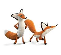 zingking El Principito Zorro de dibujos animados Muñeca Zorro Peluches Peluches para Bebés Regalos de Cumpleaños Dos Piezas (40 + 60 cm)