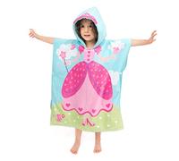 ZINGLIFE Toallas de baño grandes con capucha para niñas y niños pequeños de 3 a 8 años de edad, de algodón ultra suave, absorbente, toalla de playa para piscina, natación, color rosa, tamaño grande de 61 x 139 cm (Lovely Princess Princess