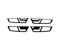 Zingori manija Puerta Interior del Coche para Mercedes para Benz para Clase S W221 2008-2012 Coche Interior Manija de la Puerta Tapa Tazón Marco Trim Sticker(Negro)