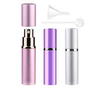Zingso Atomizador Recargable de Perfume, 3 Piezas 10ml Mini Nebulizadores para Perfume Botellas Botella de Perfume de Viaje Vaporizador Perfume para Viajar Fiesta