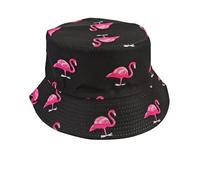 zinhsq Sombrero de flamenco sombrero de pescador para hombre y mujer, sombrero de pescador divertido, sombrero de pescador divertido, sombrero para el sol 2 en 1, sombrero de verano reversible para
