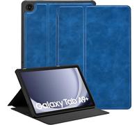 Zinibri Funda para Samsung Galaxy Tab A11+ Plus/ A9+ 11", Azul Claro | Delgado y Ligero, Múltiples Ángulos Soporte, Auto Sueño/Estela, Carcasa Cuero PU, SM-X230/X236/X238/X210/X216/X218