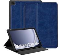 Zinibri Funda Tablet Compatible con Samsung Galaxy Tab A9 Plus/ A9+ 5G 11 Pulgadas 2023 SM-X210/SM-X216/SM-X218 Carcasa Cuero PU Múltiples Ángulos Soporte Case Cover Auto Sueño/Estela,Azul Oscuro
