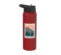 Zinio National Park Utah Mountain Landmark Travel Souvenir Stainless Steel Insulated Water Bottle