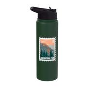 Zinio National Park Utah Mountain Landmark Travel Souvenir Stainless Steel Insulated Water Bottle