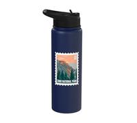 Zinio National Park Utah Mountain Landmark Travel Souvenir Stainless Steel Insulated Water Bottle