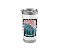 Zinio National Park Utah Mountain Landmark Travel Souvenir Vaso térmico de acero inoxidable de doble pared