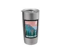 Zinio National Park Utah Mountain Landmark Travel Souvenir Vaso térmico de acero inoxidable de doble pared