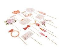 Zink - 23 Accesorios para fotomatón de Despedida de Soltera - 23 Accesorios Dorados Rosa para Despedidas de Soltera, Despedidas de Soltera, Salidas de Chicas, etc.