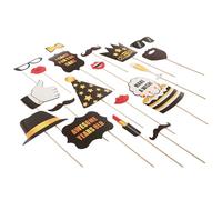 Zink - 25 Accesorios para fotomatón de cumpleaños - 25 Accesorios Multicolores de Feliz cumpleaños para Adultos y niños