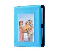 Zink Álbum de Fotos Mini 2x3 de 64 Bolsillos con Tapa Transparente para Papel Fotográfico ZINK Zero Ink 2”x3” (Azul) Compatible con Kodak, Lifeprint, Polaroid, HP, Canon, Fujifilm fotos 2x3"