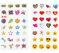 Zink Deluxe 50+ Sticker Set: personalice y decore su cámara Instax, Impresora instantánea y Otros Dispositivos con Formas Divertidas, Emojis Lindos y diseños de Moda