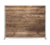 Zink Fondo de Pared de Madera Vintage - Antiarrugas, 1.4 m x 1.8 m, Gris, para cumpleaños, Bodas, Baby Showers y más.
