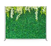 Zink Fondo fotográfico con Hojas - Antiarrugas, 1.4 m x 1.8 m, con temática Natural, para cumpleaños, Bodas, Despedidas de Soltera y más.