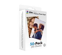 Zink Papel fotográfico instantáneo de 5 x 7,6 cm (50 unidades) compatible con cámaras y impresoras Polaroid Snap, Snap Touch, Zip y Mint, Color Blanco