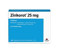 Zinkorot 25 mg Tabletten zur Zinktherapie, 100 pzas Tabletas
