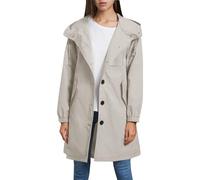 zinmave Gabardina Mujer Color Liso Con Bolsillo Con Capucha Chaqueta Entretiempo Mujer Classic Anchos Moda Cazadoras Cremallera Trekking Ciclismo Chubasqueros Deportiva Calle beis XXL
