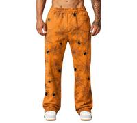 zinmave Pantalones Chandal Hombres Cintura Elástica con Bolsillo Ropa Hombre Halloween Pantalón Transpirable Moda Ligera Pantalones Descanso Fitness Otoño Invierno 13 XL