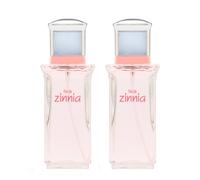 ZINNIA - Flor de Zinnia Promoción 2 x 100 ml, Colonia Mujer, Pack 2 Productos, Perfume Formato Spray, Eau de Toilette Femenina, Aroma Dulce Afrutado, Fragancia Fresca de Larga Duración