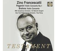 Zino Francescatti - Paganini/Brahms: Violinkonzert Nr. 1 in D, Op. 6 / Violinkonzert in D, Op. 77