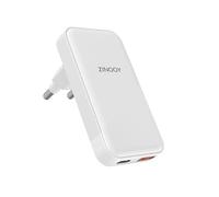 ZINOOY - Cargador de Pared USB C de 35 W, Adaptador de Pared Ultrafino para iPhone 11/12/13, iPhone 15 Pro/MAX y Modelos Samsung Galaxy, PD Fast Power Supply Outlet Plug, Dual USB-C USB-A