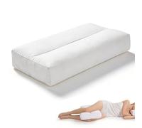Zinueen Almohada para rodillas de 11 cm de alto, de algodón, para alineación de la columna vertebral, alivio de presión para caderas y piernas, lavable a máquina