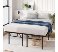 Zinus 46 cm Somier Muy Resistente Smartbase | Somier de Plataforma de Metal | Fácil de Montar | Almacenamiento bajo la Cama | 140 x 190 cm | Negro