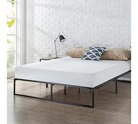Zinus Cama de Metal Lorelai de 180 x 200 cm - Altura 31 cm con Espacio de Almacenamiento Debajo de la Cama - Marco de Cama con alojamiento - Negro