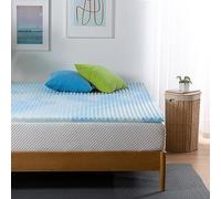 ZINUS Colchón de Espuma viscoelástica Swirl Gel de enfriamiento, diseño de circulación de Aire, Alivio de presión, 140 x 200 cm, Certificado Oeko-Tex, para colchón, Cama, sofá