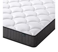 ZINUS Colchón Doble de muelles ensacados - 135 x 190 cm - Altura del colchón 20 cm - Colchón híbrido de firmeza Media con Soporte ortopédico - Certificado Oeko-Tex