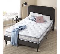 ZINUS Colchón híbrido de espuma viscoelástica con té verde refrescante Swirl | Adaptable de 7 zonas | 90 x 190 cm | Altura de 25 cm | Aislamiento del movimiento | OEKO-TEX