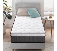Zinus Colchón Híbrido Tight Top - Colchón 90x190 cm - Altura 25 cm - Muelles Ensacados y Espuma Viscoelástica - Colchón de Alta Transpirabilidad - óptimo para un Sueño Reparador